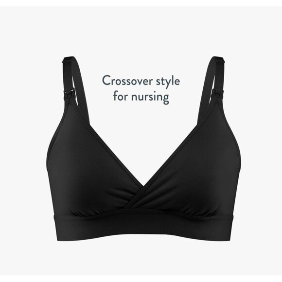 Belly-To-Babe Bravado Designs Nursing Bra Black With Wide Bottom Band M/M - Picture 11 of 12